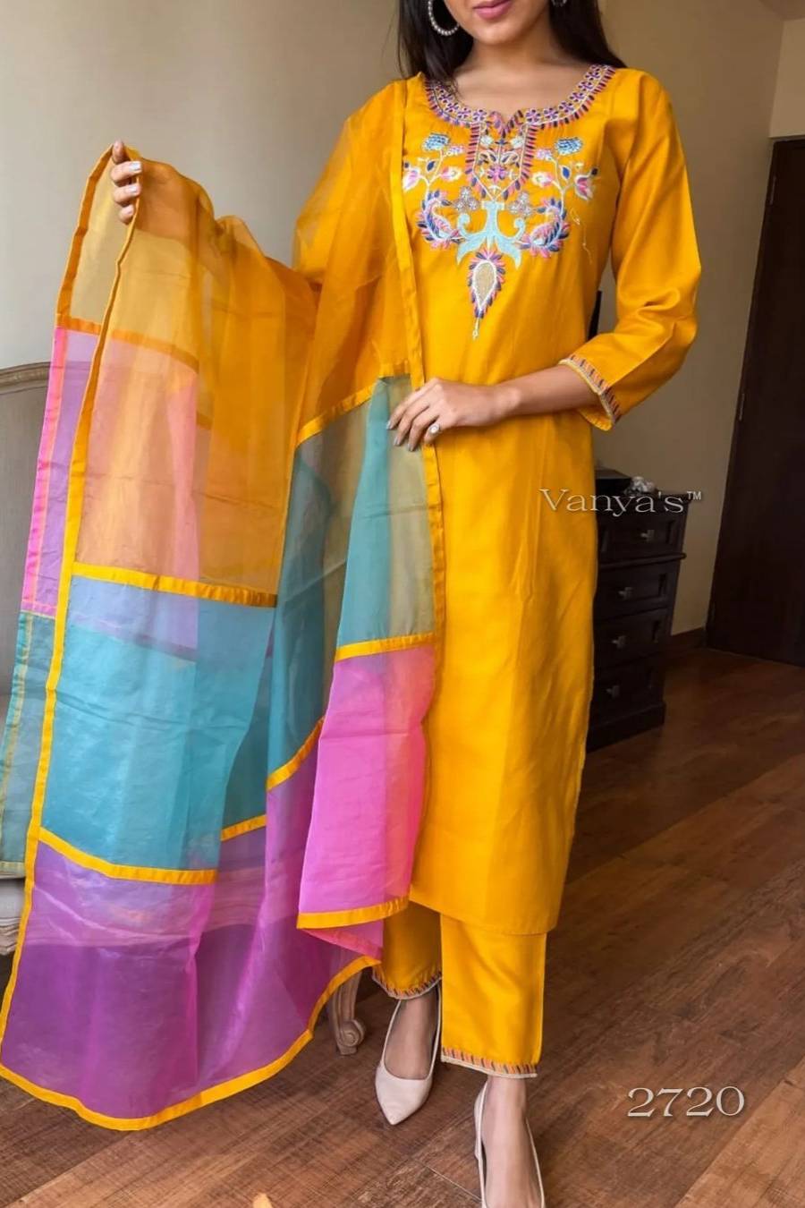 Sunshine Yellow Embroidered Kurta Set