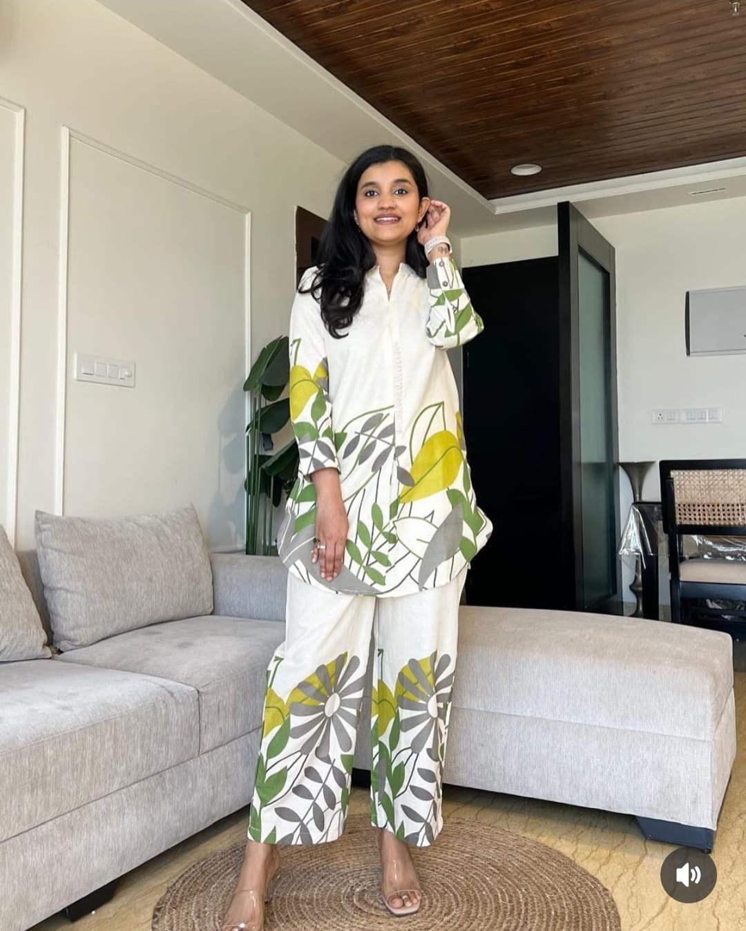 Botanical Breeze Cotton Co-ord Set